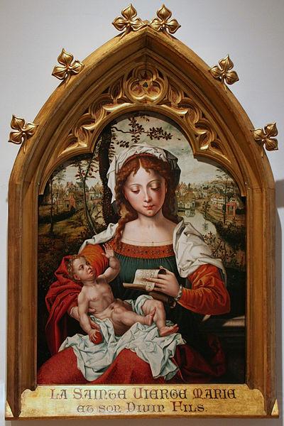 Pieter van Aelst Madonna witch Child Norge oil painting art